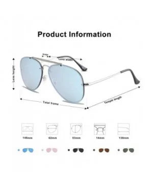 Men's Women's Aviator Sunglasses- Rimless Metal- Mirrored- TRENDALERT SJ1105 - C918NU8U4SN $12.04 Aviator