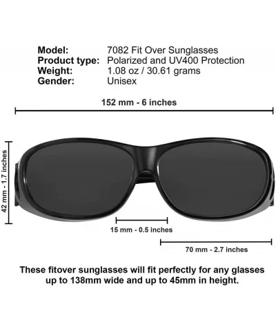 Fit Over Sunglasses Polarized Lens Wear Over Prescription Eyeglasses 100% UV Protection for Men and Women - C818EKRC9YE $11.5...