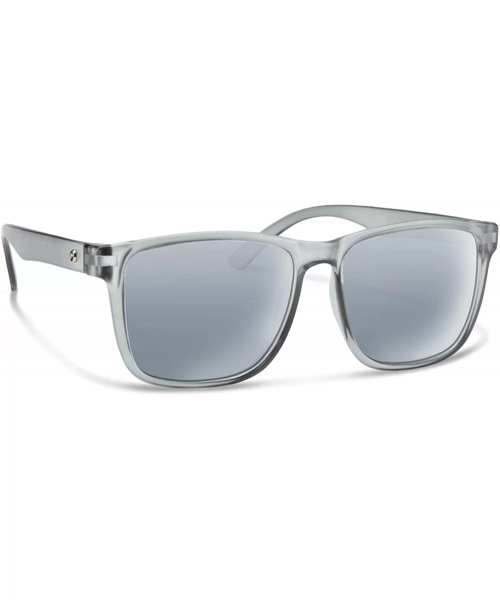 Wyatt Sunglasses - Matte Crystal Gray / Silver Mirror - CS18R3IT3UW $16.49 Square