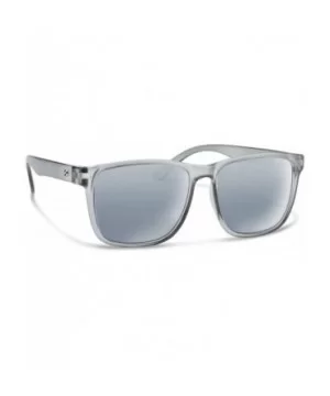 Wyatt Sunglasses - Matte Crystal Gray / Silver Mirror - CS18R3IT3UW $16.49 Square