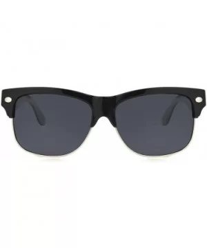 Solar Shield-fairfax Square Fits Over Sunglasses - Black - CE12N7D4UCY $19.51 Shield