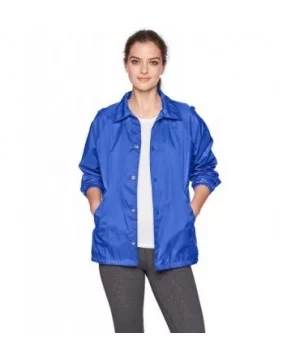 Nylon Coach's Jacket/Lined - Royal - CL114ZF593L $16.12 Sport