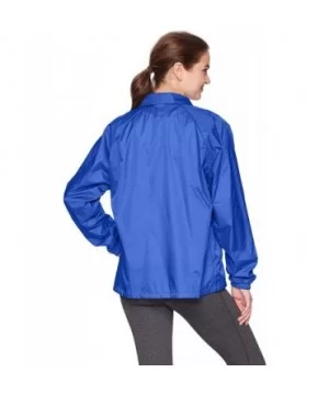 Nylon Coach's Jacket/Lined - Royal - CL114ZF593L $16.12 Sport