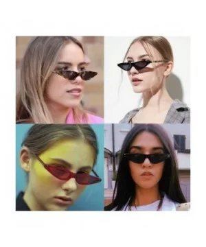 Vintage Cat-eye Sunglasses for Women Clout Goggle Triangle Glasses Rivet - Pink - CC18RGN7GH6 $5.39 Cat Eye