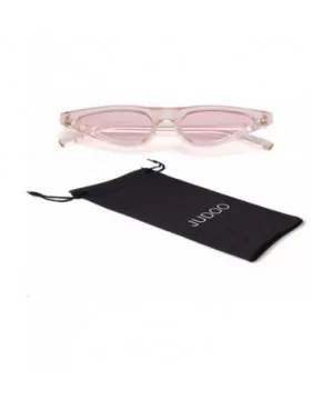 Vintage Cat-eye Sunglasses for Women Clout Goggle Triangle Glasses Rivet - Pink - CC18RGN7GH6 $5.39 Cat Eye