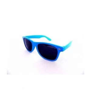 New Wayfarer Cateye Retro Style Sunglasses - Dark Grey Lens - Blue - CP11E6P9N69 $7.95 Wayfarer