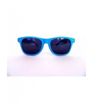 New Wayfarer Cateye Retro Style Sunglasses - Dark Grey Lens - Blue - CP11E6P9N69 $7.95 Wayfarer