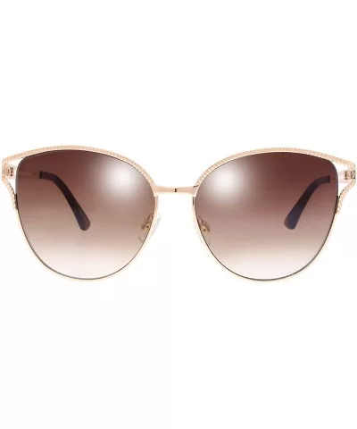 Classic Crystal Elegant Women Beauty Design Sunglasses Gift Box - L131-gold - CY18M0SASRW $13.20 Round