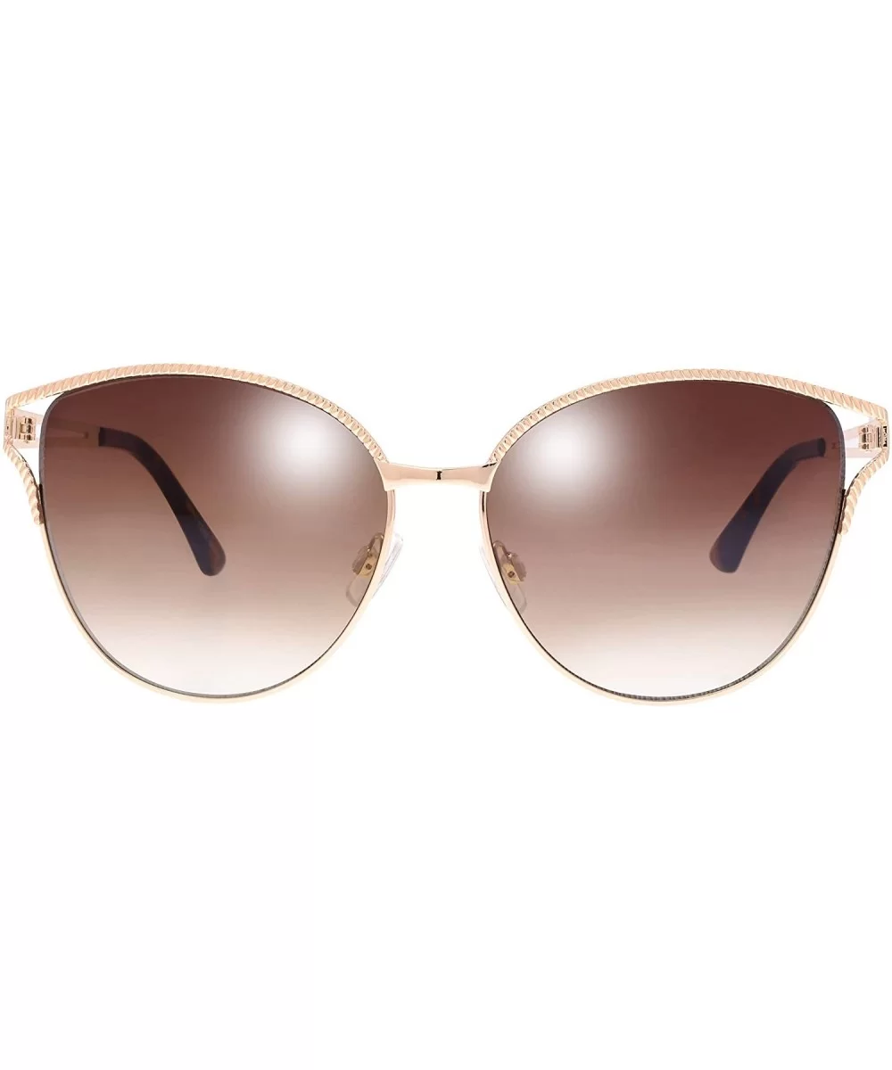 Classic Crystal Elegant Women Beauty Design Sunglasses Gift Box - L131-gold - CY18M0SASRW $13.20 Round