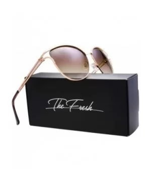 Classic Crystal Elegant Women Beauty Design Sunglasses Gift Box - L131-gold - CY18M0SASRW $13.20 Round