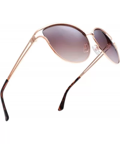 Classic Crystal Elegant Women Beauty Design Sunglasses Gift Box - L131-gold - CY18M0SASRW $13.20 Round