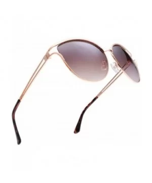 Classic Crystal Elegant Women Beauty Design Sunglasses Gift Box - L131-gold - CY18M0SASRW $13.20 Round