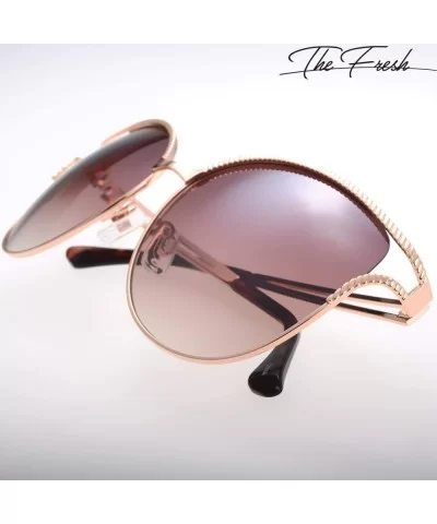 Classic Crystal Elegant Women Beauty Design Sunglasses Gift Box - L131-gold - CY18M0SASRW $13.20 Round