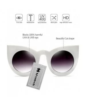 Fashion Retro Party Cat Eye Style Women's Oversized Sunglasses Eyewear With Chain - Style a 4 - CJ18ERZAGM6 $7.82 Oval