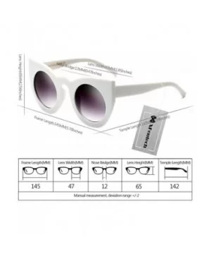 Fashion Retro Party Cat Eye Style Women's Oversized Sunglasses Eyewear With Chain - Style a 4 - CJ18ERZAGM6 $7.82 Oval