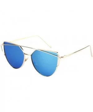 Sunglasses for Men Women Chic Goggles Vintage Glasses Metal Sunglasses UV Protection Sunglasses - Gold - C418QYM8I09 $5.87 Go...