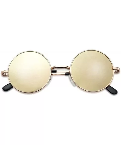 Original Glasses Novelty Cosplay - Gold Frame - Rose Pink Mirror - CW197CHO4XG $6.51 Wrap