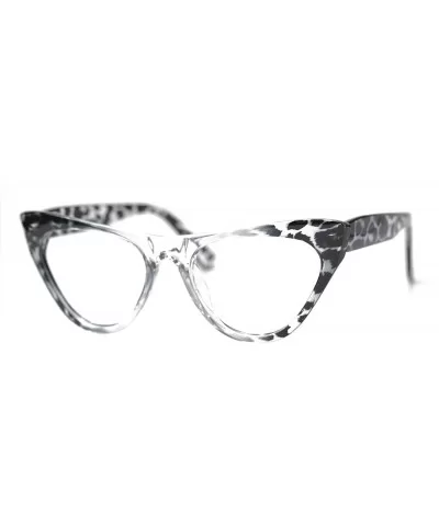 Womens Leopard Pattern Cat Eye Reading Glasses Quality Eye Glass Frame - Black Leopard - C218IG3ZGDA $4.83 Rimless