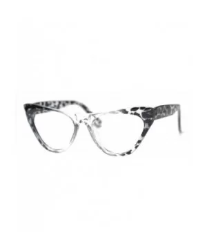 Womens Leopard Pattern Cat Eye Reading Glasses Quality Eye Glass Frame - Black Leopard - C218IG3ZGDA $4.83 Rimless