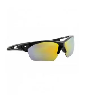 Unisex Sunglasses Sports Multi-Color Mirror Lens Fishing Cycling - Black Frame/ Mirror Orange - Yellow Lens - C818IZK2KER $8....