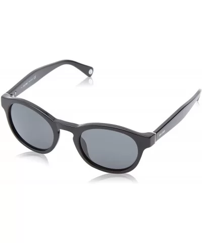 Men's Collin Polarized Round Sunglasses - Black - CW11KC6I0L5 $25.68 Round