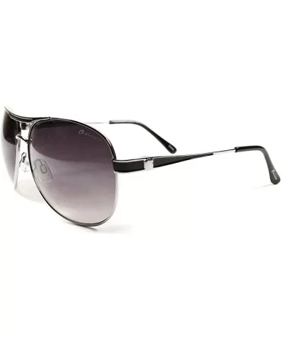 Premium Designer Stylish Upscale Mens Womens Avaitor Sunglasses - Silver - CO18XHXXHR8 $5.29 Aviator