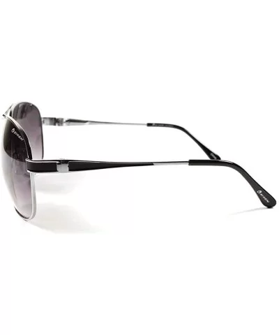 Premium Designer Stylish Upscale Mens Womens Avaitor Sunglasses - Silver - CO18XHXXHR8 $5.29 Aviator