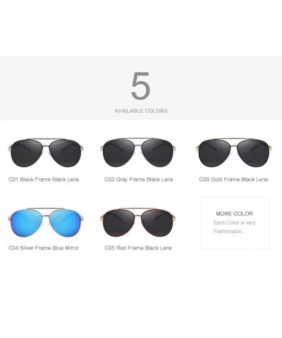 Men's Polarized Sun glasses For Men Driving Sunglasses S8628 - Gray - C612JS47MYR $9.89 Aviator