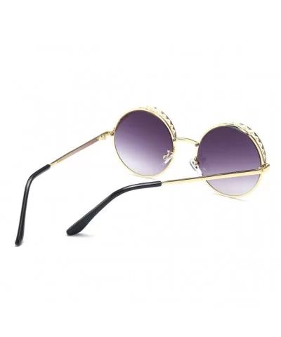 New Round Frame Artificial Pearl Metal Sunglasses Women Retro Fashion Sun Glasses Perfect for Girls Gift - CE18YEY7U02 $5.67 ...