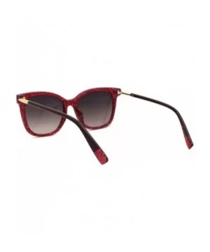 Womens Snug Thin Plastic Boyfriend Horn Rim Sunglasses - Red Smoke - CB18WOUW02E $7.64 Rectangular