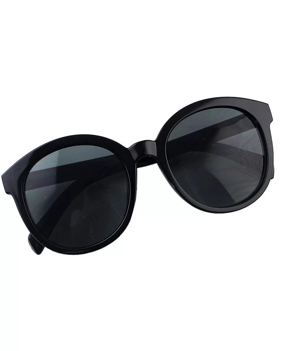 Most Popular Big Round Sunglasses for Ladies - Black - C112G06SMX1 $6.63 Round