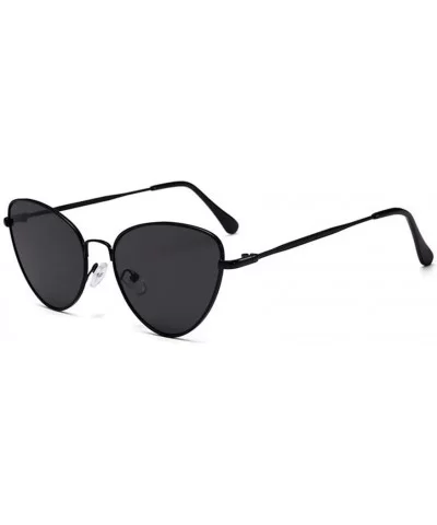 Vintage Sunglasses Glasses Female Sunglass - Black Gray - C1199D45U5S $13.67 Cat Eye