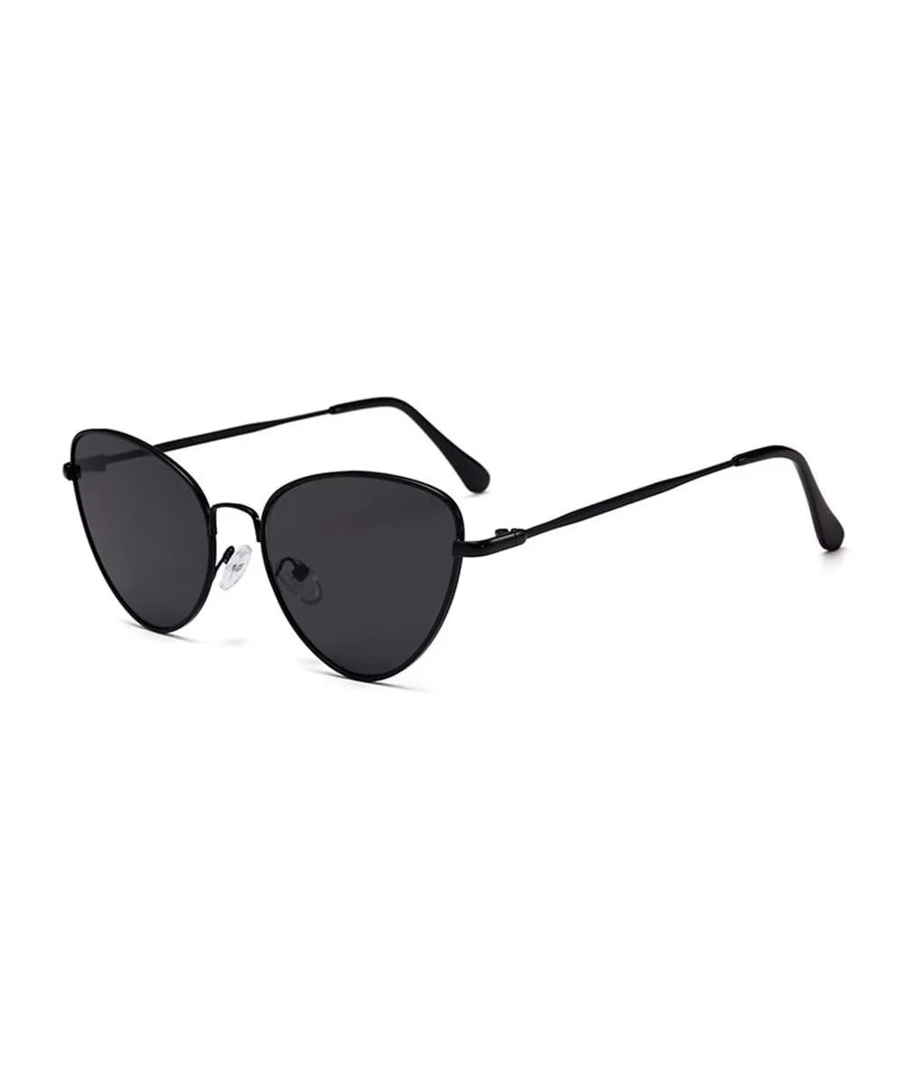 Vintage Sunglasses Glasses Female Sunglass - Black Gray - C1199D45U5S $13.67 Cat Eye