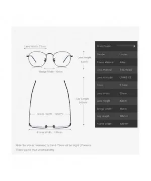 DESIGN Men/Women Fashion Rectangle Glasses Retro Blue Light Blocking C01 Black - C01 Black - CE18XE9GS5S $14.62 Aviator