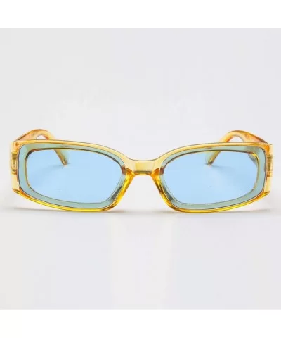 Classic Design Sunglasses Unisex Lightweight Fashion Sunglasses Square Sunglasses - Yellow - CV18TM5UXK7 $6.90 Wrap