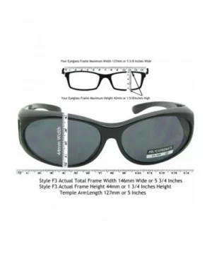 Small Polarized Fit Over Sunglasses F3 - Blue Marble-med Dark Gray Lens - CS186N6IGOY $14.28 Wrap