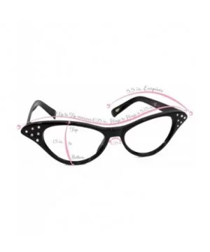 Womens Cat Eye Rhinestone Glasses - Light Pink - C211V7EBA8P $5.28 Cat Eye