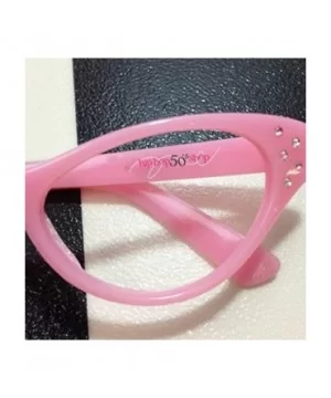 Womens Cat Eye Rhinestone Glasses - Light Pink - C211V7EBA8P $5.28 Cat Eye