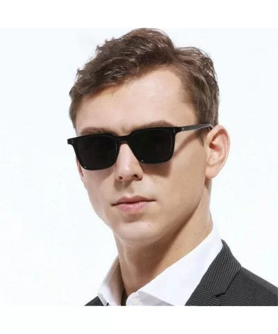 Mens Sunglasses Vintage Suqare Leopard Sunglass Small Rivet Sun Glasses Woman - Gold Red - CC194OWNU5Y $24.99 Rimless