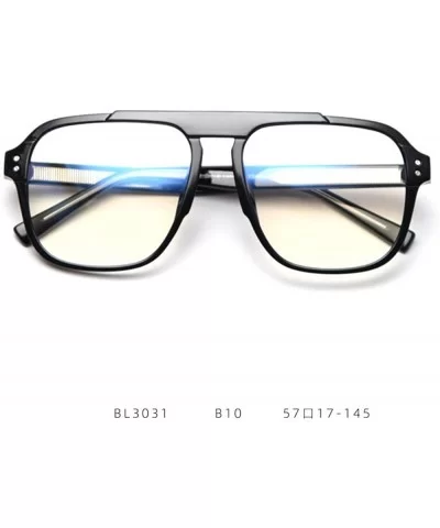 2020 TR90 male night vision driving fishing square transparent glasses frame female brand design flat mirror - C21904WR7D5 $1...