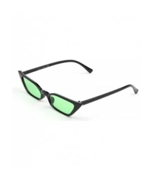 Rock a fashionable trend with these small high pointed cat-eye Sunglasses - Green - C418WU0TCZ9 $13.08 Goggle