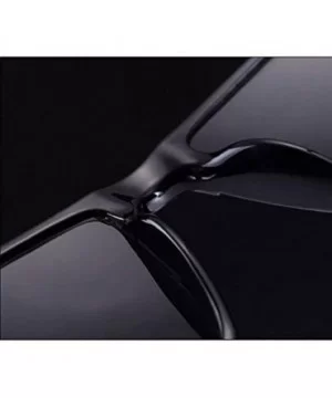 Polarized Sports Driving Sunglasses For Men-Square Anti-glare Shade Glasses - E - C7190EGD7GW $27.46 Goggle