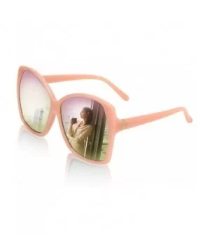 Oversized Sunglasses For Women/Men Square Butterfly Sun Glasses UV400 Protection - Pink - CS18W5HQMCU $8.87 Wrap