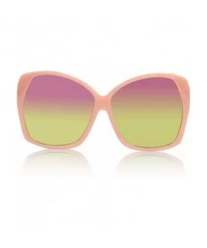 Oversized Sunglasses For Women/Men Square Butterfly Sun Glasses UV400 Protection - Pink - CS18W5HQMCU $8.87 Wrap