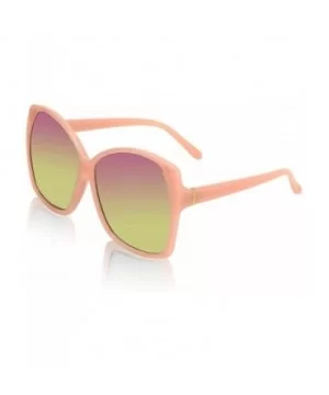 Oversized Sunglasses For Women/Men Square Butterfly Sun Glasses UV400 Protection - Pink - CS18W5HQMCU $8.87 Wrap