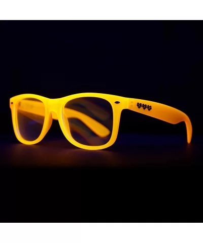 Glow In The Dark Diffraction Glasses - Rave Festival Glasses - Orange - CN18KKW3E5G $8.92 Square