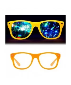 Glow In The Dark Diffraction Glasses - Rave Festival Glasses - Orange - CN18KKW3E5G $8.92 Square