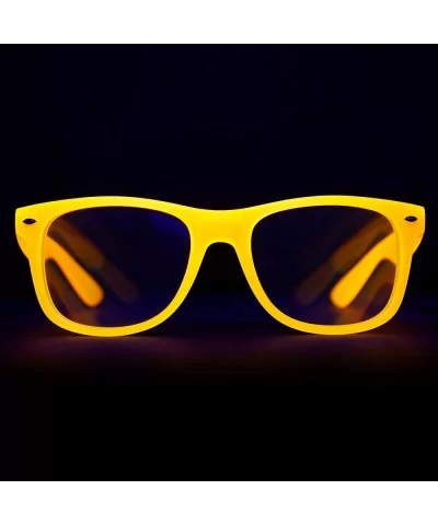 Glow In The Dark Diffraction Glasses - Rave Festival Glasses - Orange - CN18KKW3E5G $8.92 Square