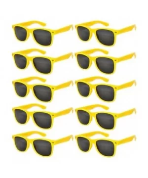 Wholesale 10 Pack Colored Frame Vintage Retro Sunglasses Smoke Lens - 01yellow_10_pairs - CP1273D0B25 $16.23 Wayfarer