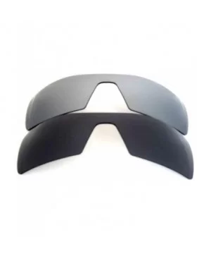 Replacement Lenses Oil Rig Black&Ash Gray Color Polarized 2 Pairs - Black&gray - CR12C19SV4L $14.34 Oversized